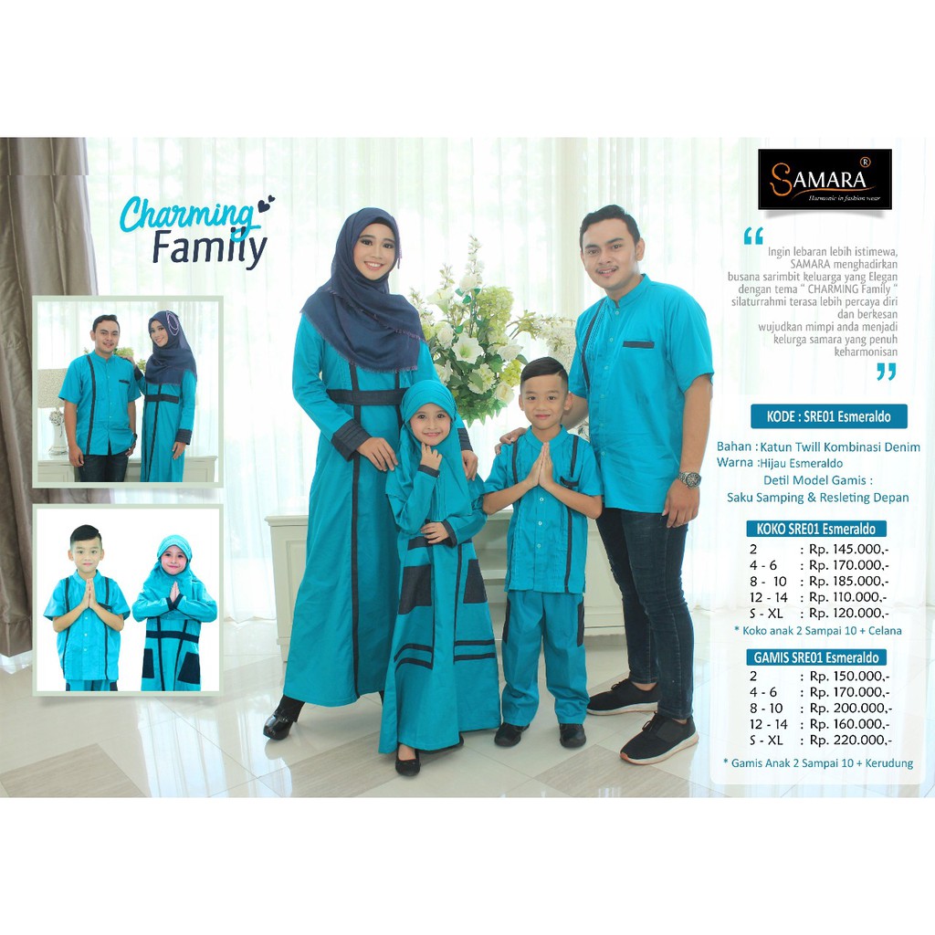 Baju Muslim Sarimbit Ibu Dan Anak