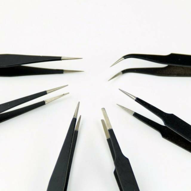 PENJEPIT BULU MATA EYELASH EXTENSION / TWEEZERS / PINSET BULU MATA / EYEBROW EXTENSION