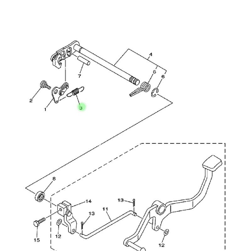 SPRING PER AS OPERAN PERSENELING PERSENELENG GIGI VIXION LAMA NEW BK8 NVL NVA ORI YGP 3C1-E8337-00