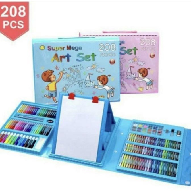 

Crayon Anak Set Isi 208 Pcs / Alat Lukis Anak Set Pensil Warna Crayon
