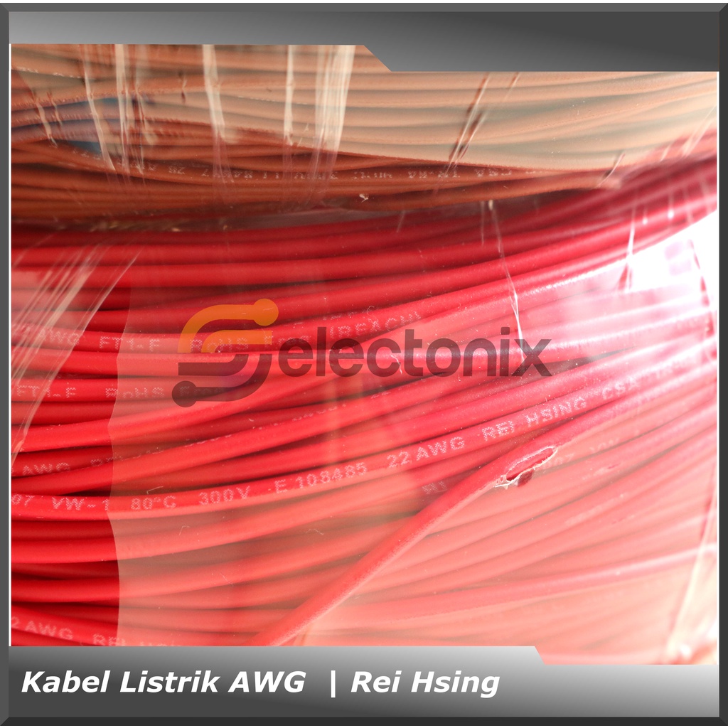 Kabel Listrik 22 AWG | ReiHsing UL1007 [610m]