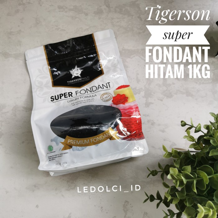 

TIGERSON SUPER FONDANT MERAH DAN HITAM KEMASAN ASLI 1 KG