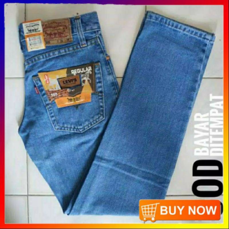 Celana Jeans Panjang Pria Standar Reguler Size 27-38