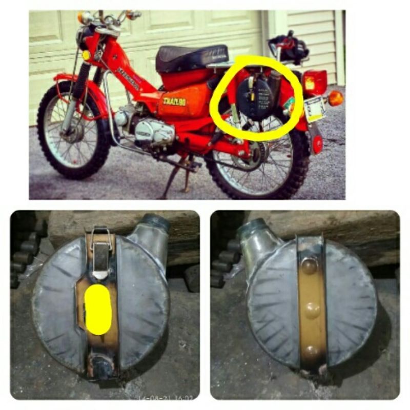 Tangki cadangan honda CT custom