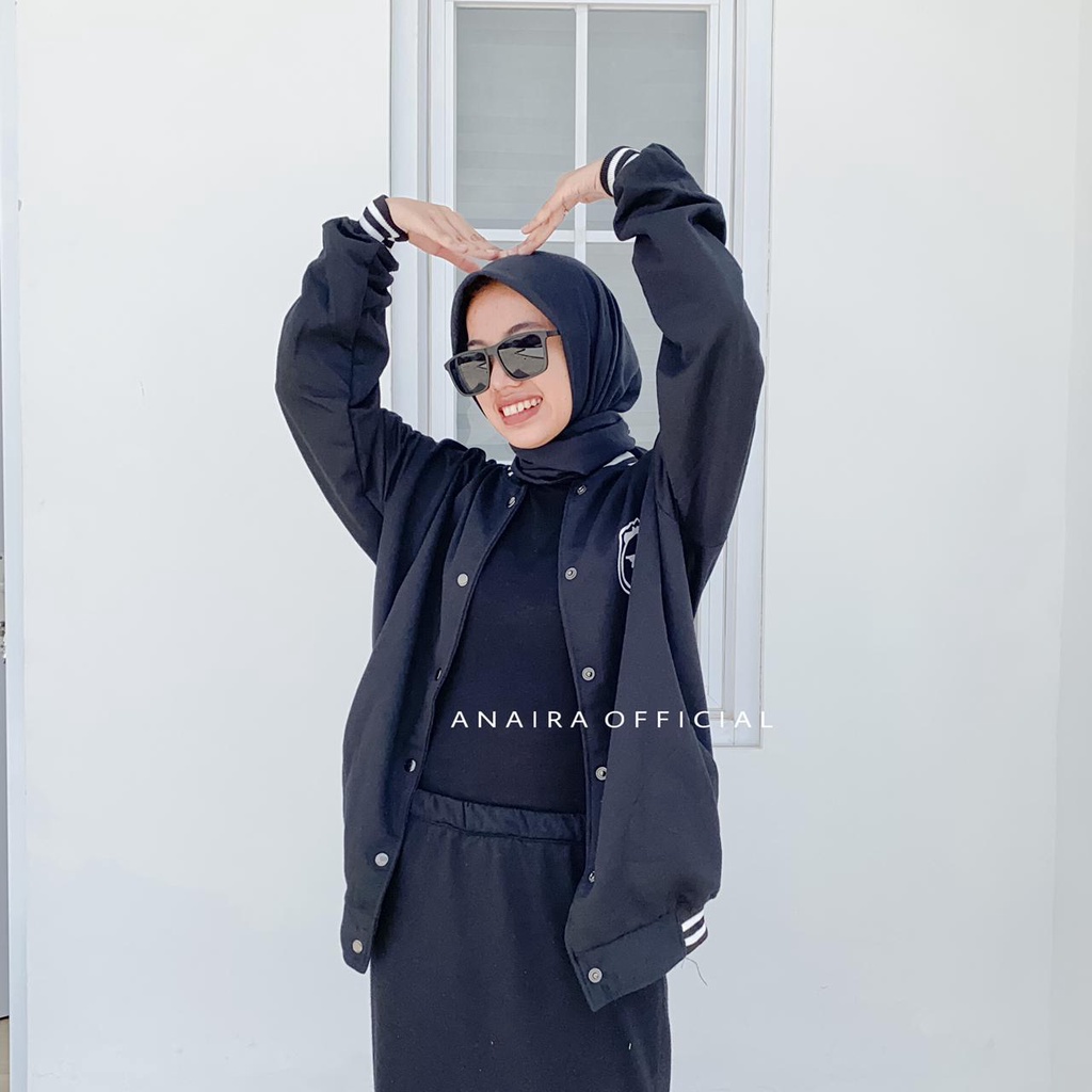 SWEATER BASEBALL SMILE JAKET BASEBALL WANITA SWEATER BASEBALL WANITA VARSITY WANITA