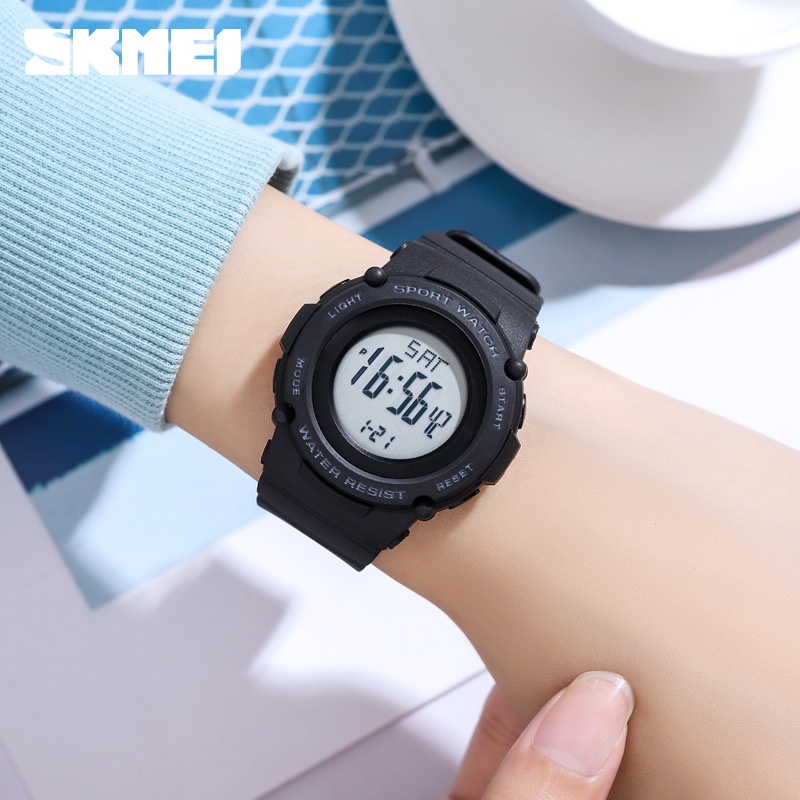 SKMEI 1957 Jam Tangan Pria Wanita Digital Chronograph Sport Watch Anti Air Tali Rubber WATCHKITE WKOS