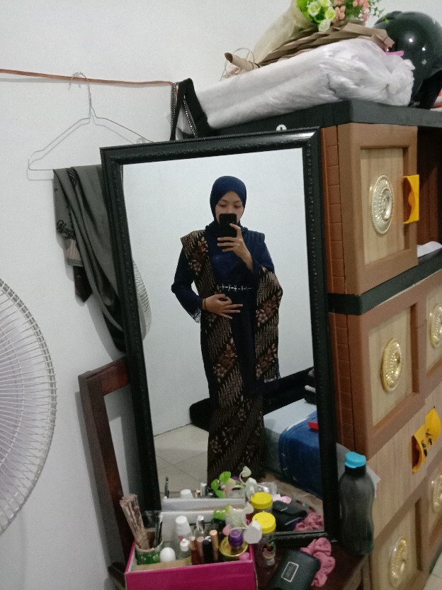 Maura Couple - Sania Ruffle Batik Couple Ori Ndoro Jowi Dnt Garansi Termurah Shopee - Payet Navy