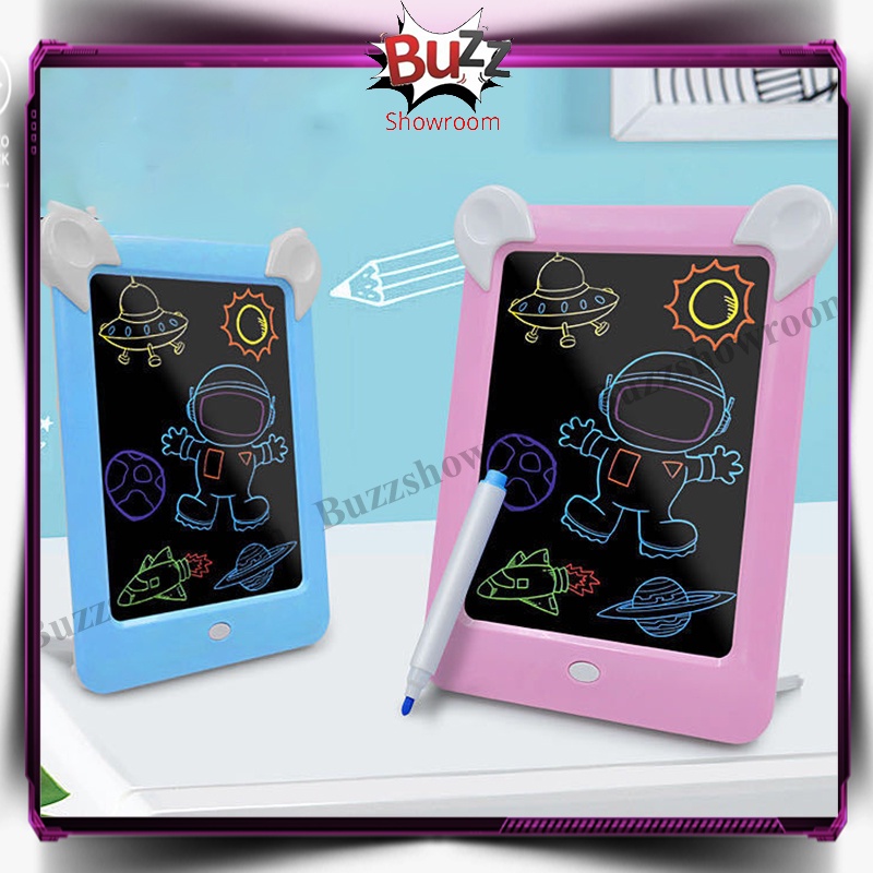 Magic Drawing Board LED Pad Mainan Papan Tulis Belajar Anak