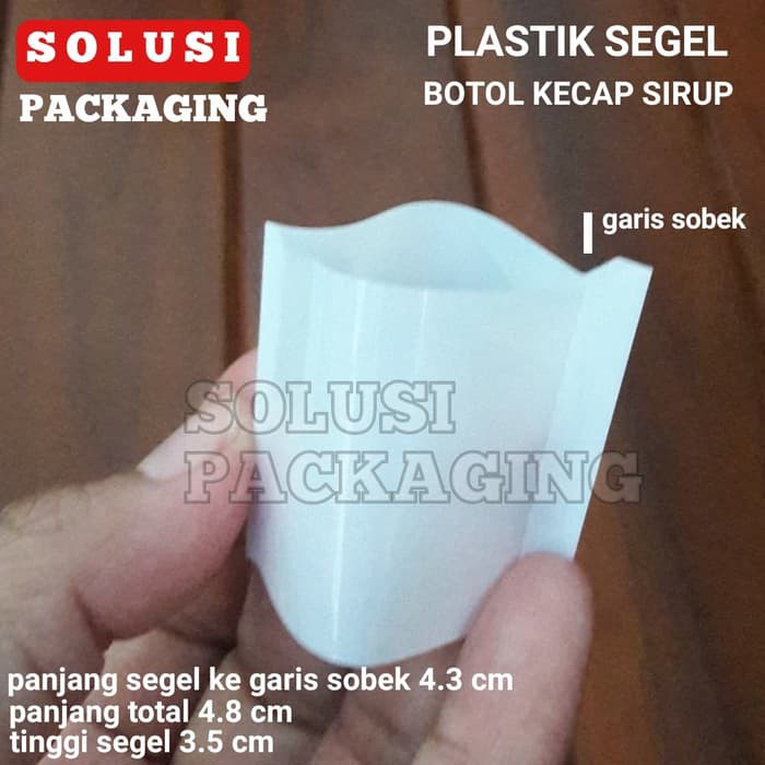 300 PCS PLASTIK SEGEL PUTIH BOTOL KECAP SIRUP/PLASTIK SHRINK BUNGKUS