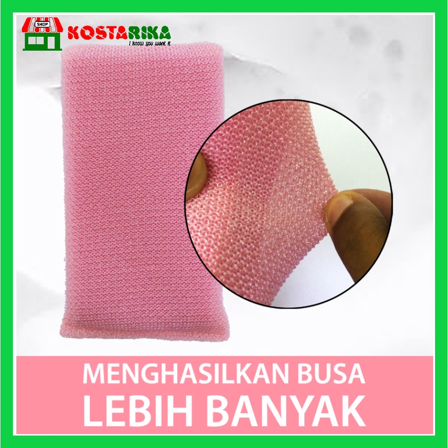 Sabut Jaring Pink untuk Alat Makan Plastik 3M Scotch Brite ID 60