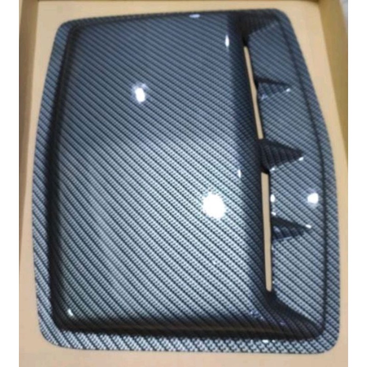 Air flow kap mesin Mini Sporty carbon Mobil universal rush terios brio pajero fortuner xpander triton Kijang Calya Sigra