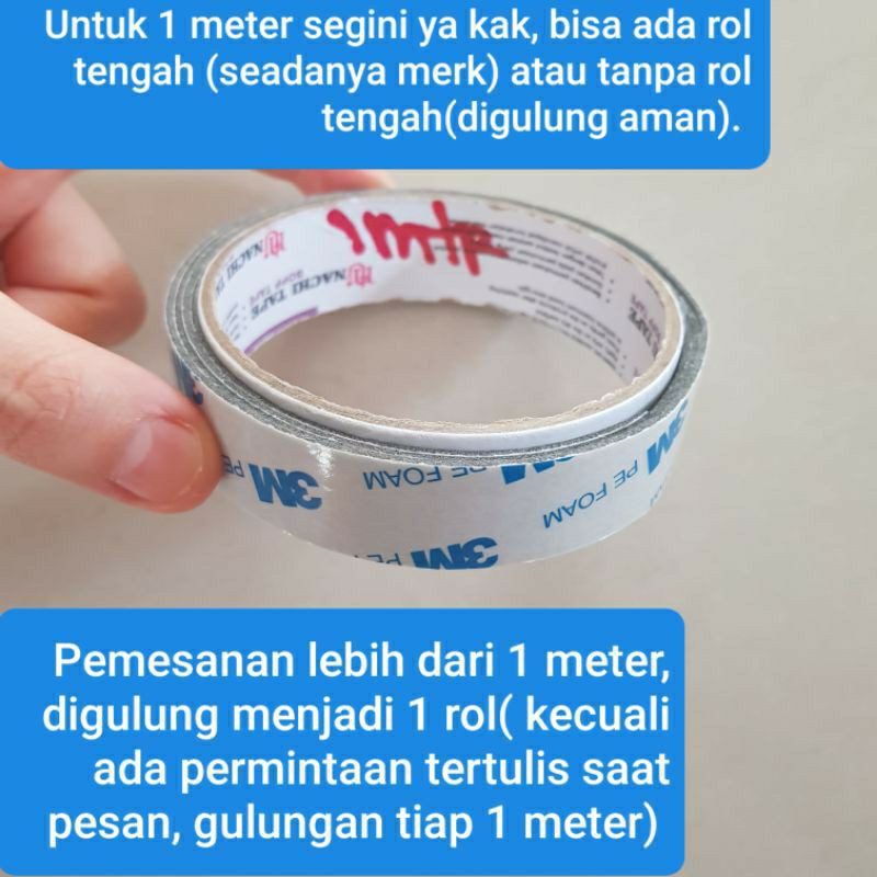 

1 meter Double Tape Lem Bolak-Balik Foam 3M