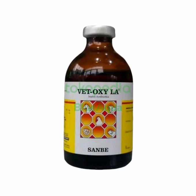 VET OXY LA Sanbe Antibiotik Injeksi 100ml