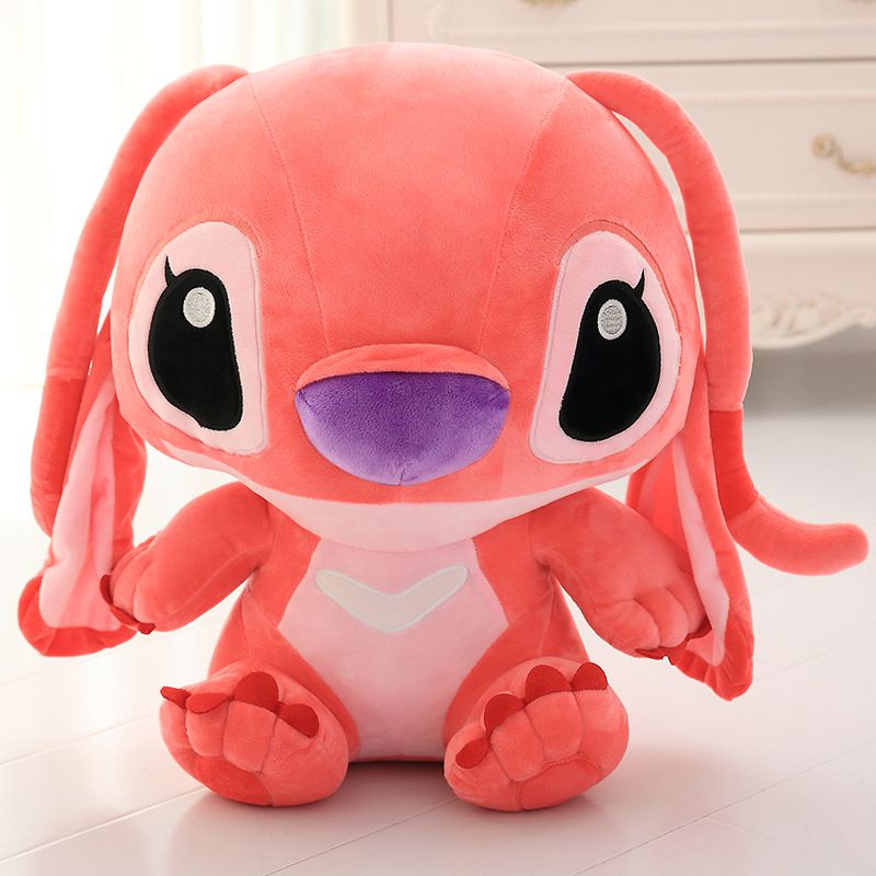 Lilo Lovely &amp; Stitch Plush Animal Doll Pink Boneka Lembut Mainan Anak Hadiah 30cm