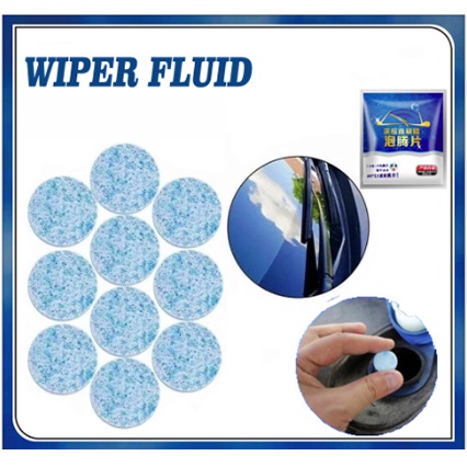 GLASS TABLET CLEANER SABUN PEMBERSIH KACA MOBIL 1 PCS TABLET  SABUN CAIRAN AIR WIPER MOBIL fluid