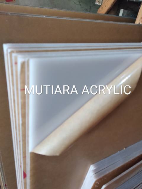 

Acrylic akrilik potongan 5mm susu ukuran custom