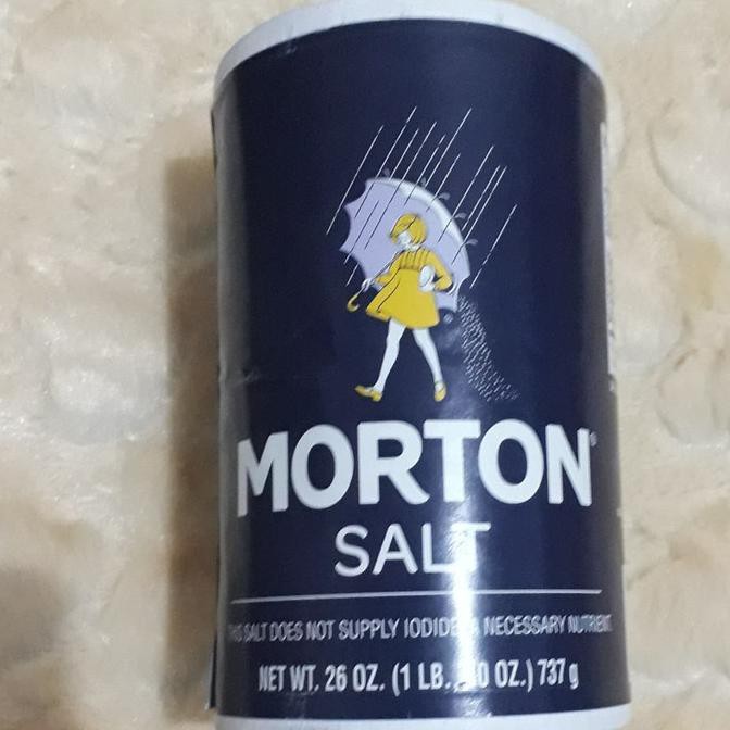 

Monggo] Garam Tanpa Yodium Morton Salt Plain Non Iodized 737G 26Oz