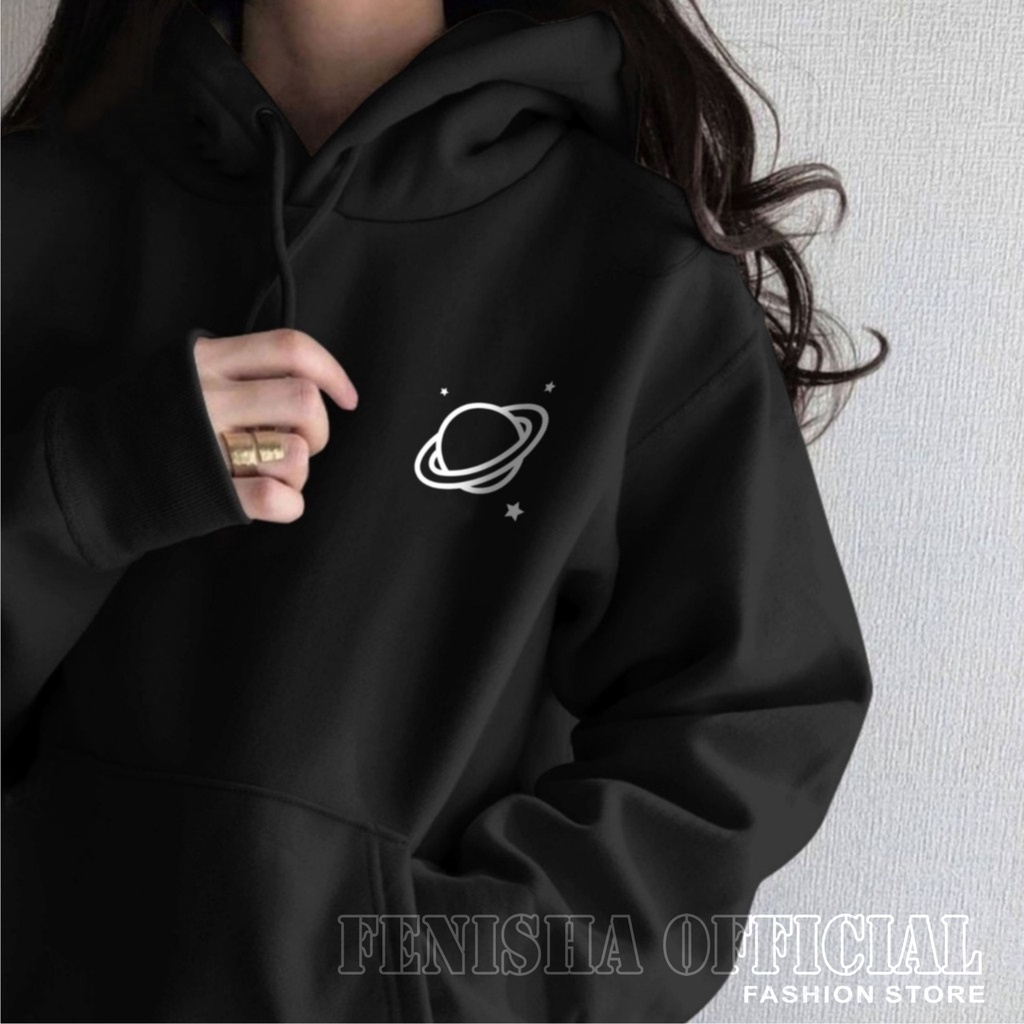 FenishaStore Sweater Hoodie Wanita Planet MARS Size M-L-XL-XXL Bisa Bayar Ditempat COD