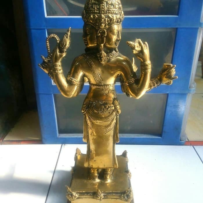 Jual Best Seller Koleksi Patung Kuningan Tri Murti Arca Dewa Brahma