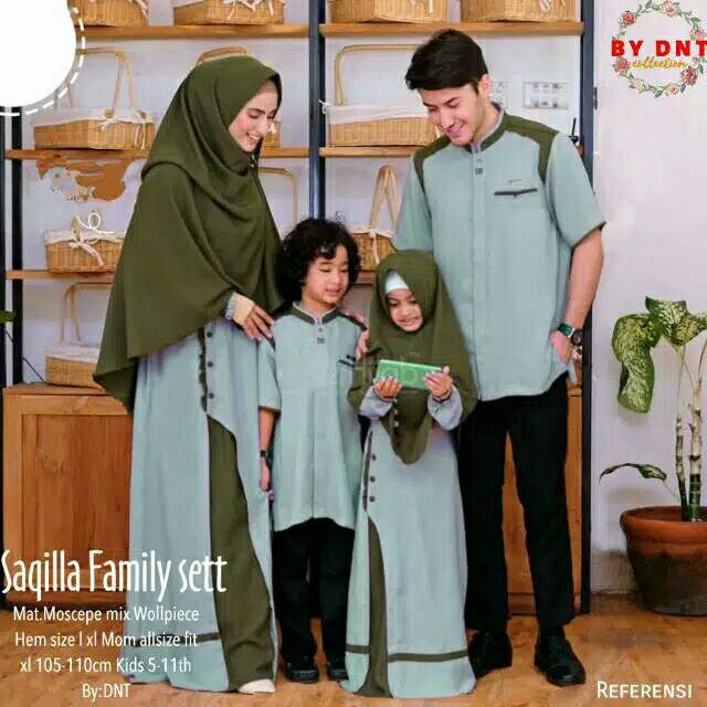 Gamis keluarga Jannah family gamis couple anak