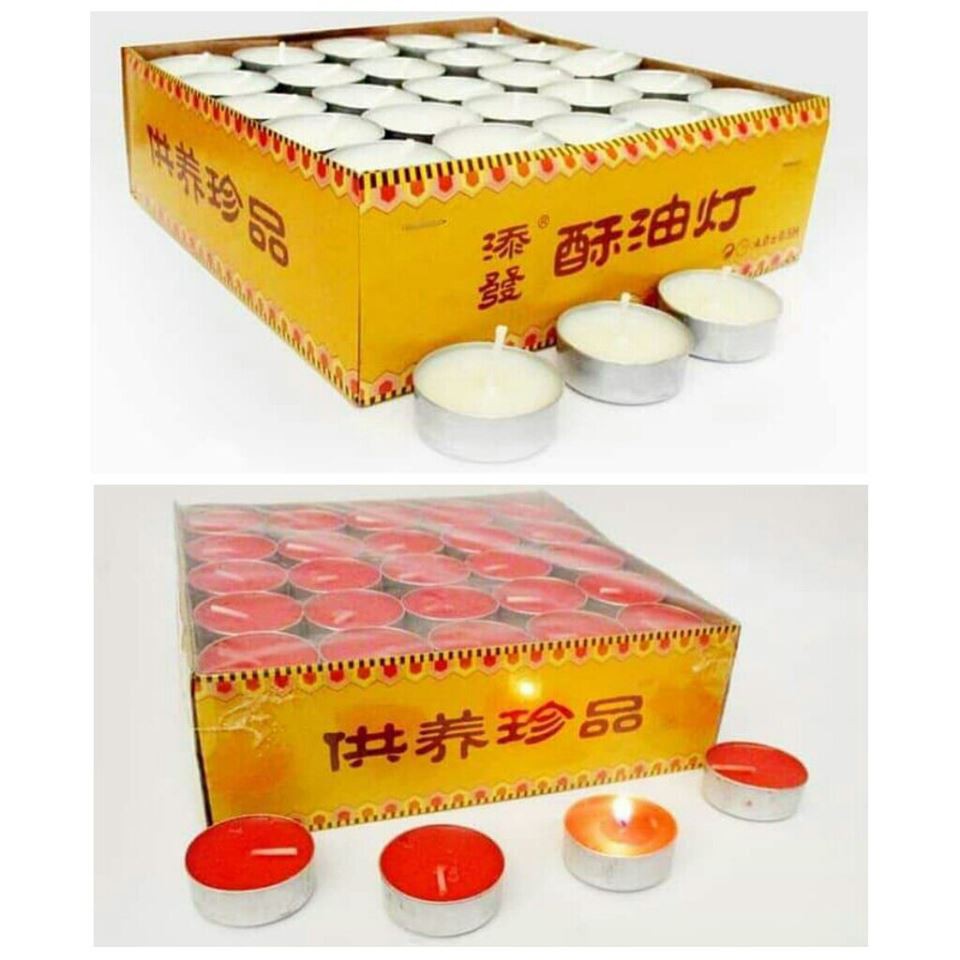 Lilin Tea Light/ tealight Stearin 100 pcs/set