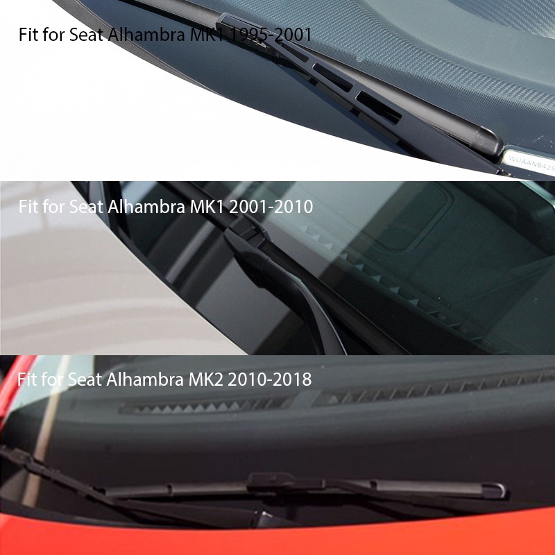 1 Set Karet Wiper Kaca Depan Mobil Untuk Seat Alhambra 1995-2018