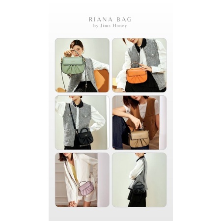 Riana bag jimshoney original tas selempang wanita realpic cod sling bag hand bag clutch official