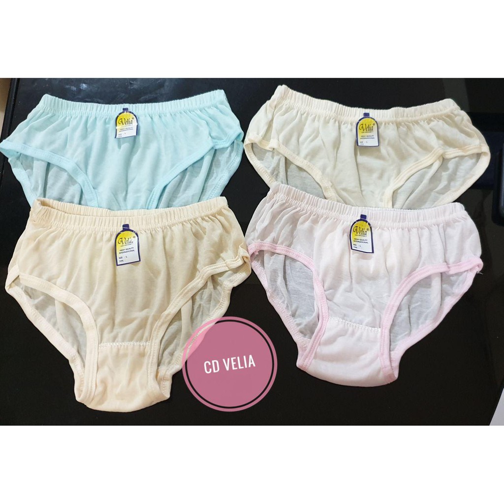 Undies Celana  Dalam CD Wanita  Polos Merk  VELIA Ukuran ampe 