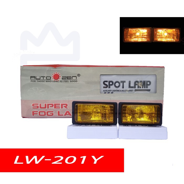 FOGLAMP LOWIN LW 201 KUNING UNIVERSAL / LAMPU KABUT / SOROT MOBIL