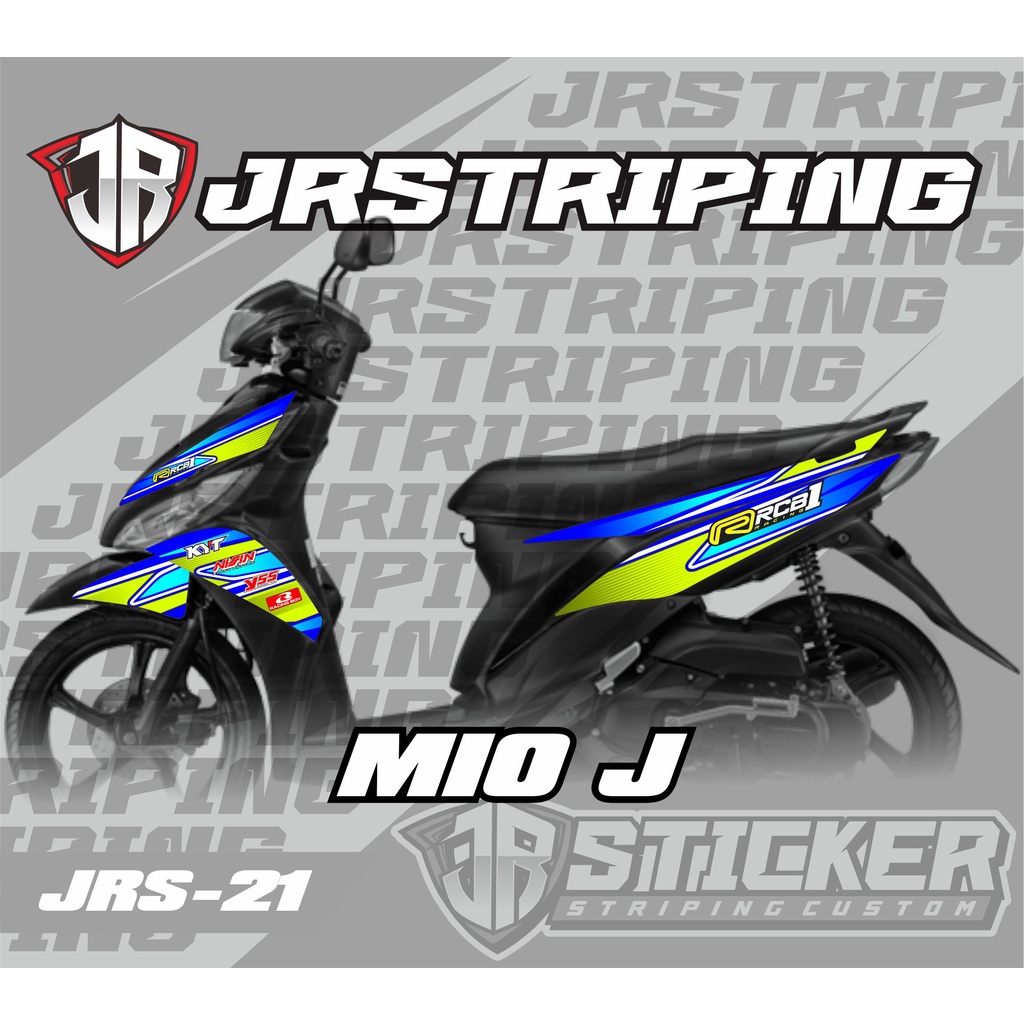 STRIPING MIO J STIKER SEMI FULL-STIKER MIO J STRIPING MIO -DEKAL STRIPING MIO J-STCIKER VARIASI MIO 