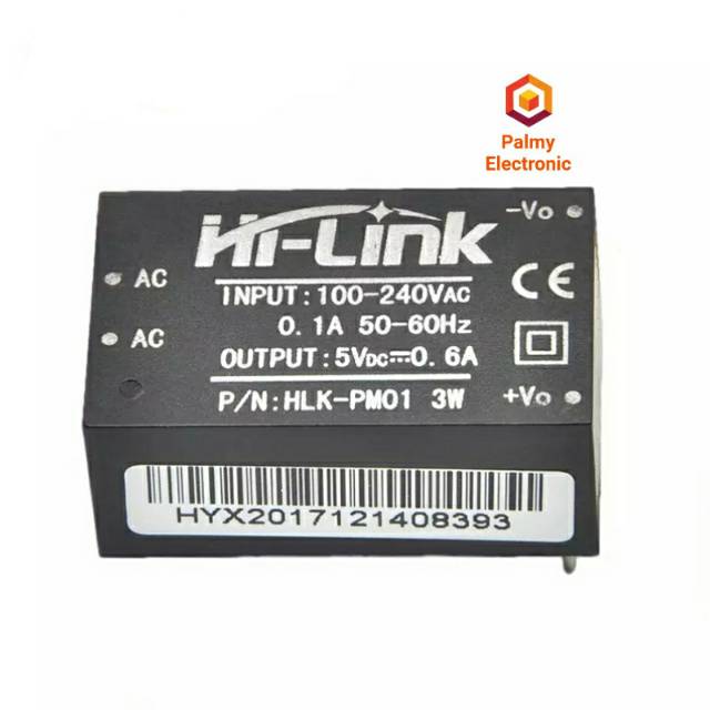 HLK PM01 AC 220V to DC 5V Power Supply Modul