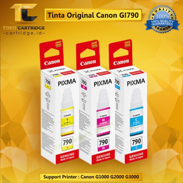 Tinta Canon GI790 GI-790 GI 790 Original Refill Ink Cartridge PG 810 CL 811 40 41 745 746 CA91 CA92