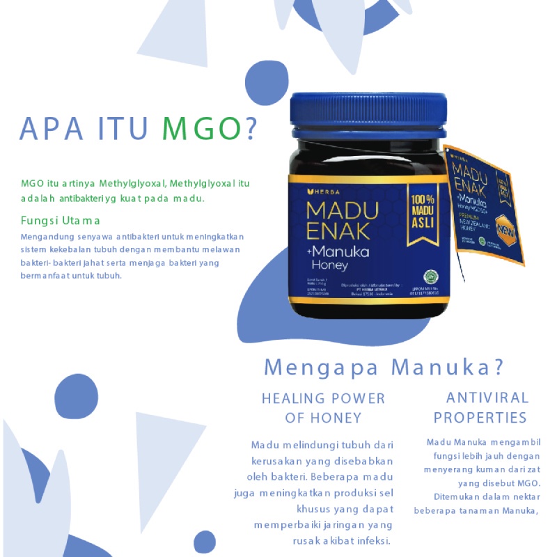 MADU ENAK MANUKA HONEY 250gr