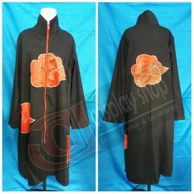 Kostum Cosplay Jubah Akatsuki (Dewasa)