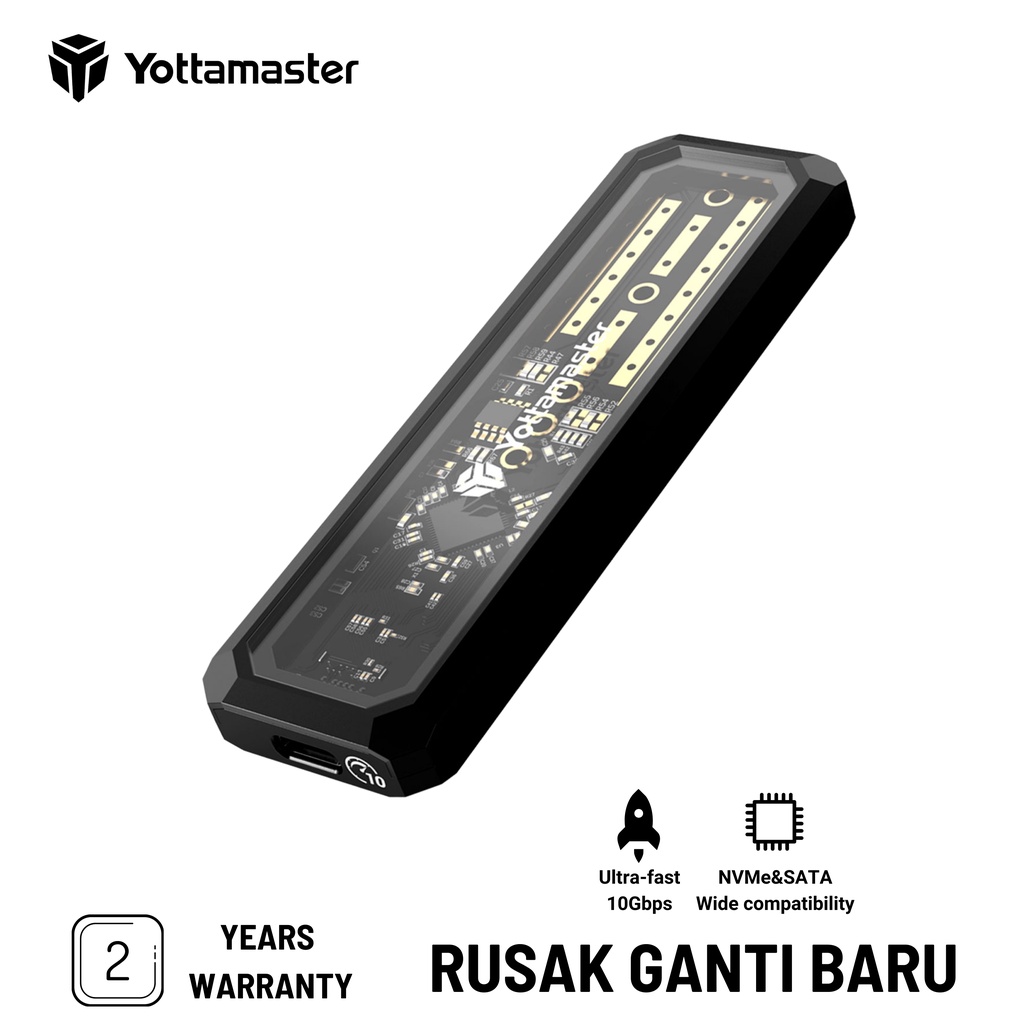 Yottamaster Y Defender M.2 NVMe/NGFF SSD Enclosure ( DF3-C3 )