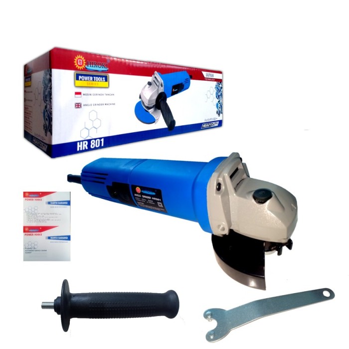 HIROKI Mesin Gerinda Tangan 4 inch HR801 Angle Grinder Machine