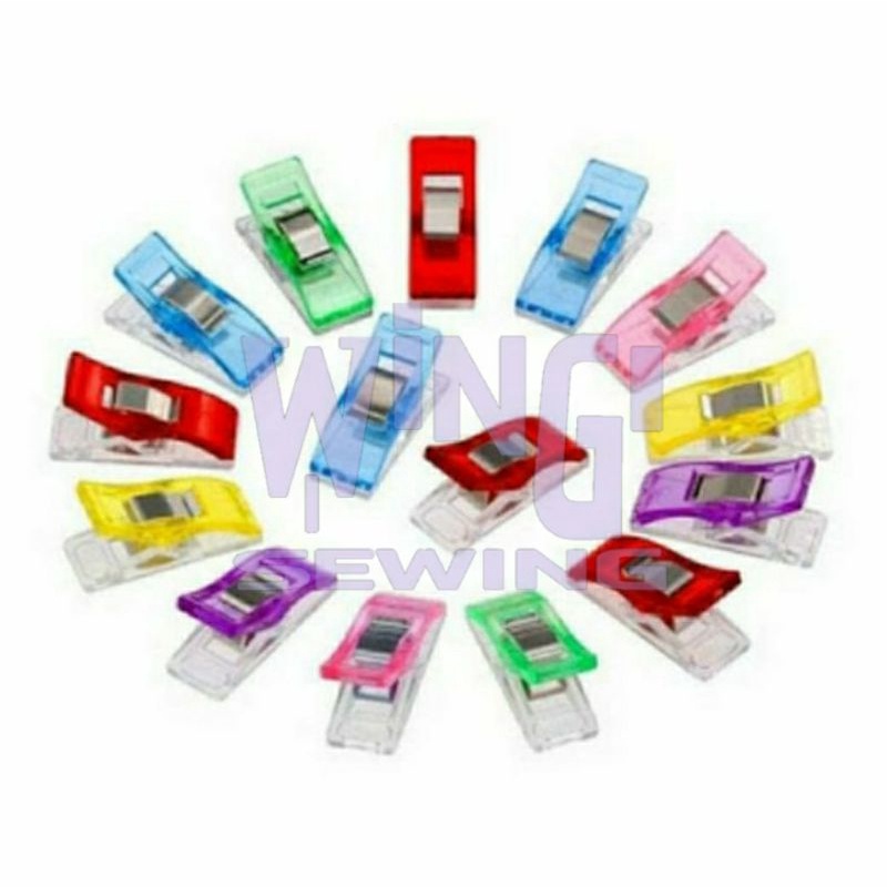 Klip Penjepit Kain Bahan Pembatas Jahitan PVC Wonder Clip