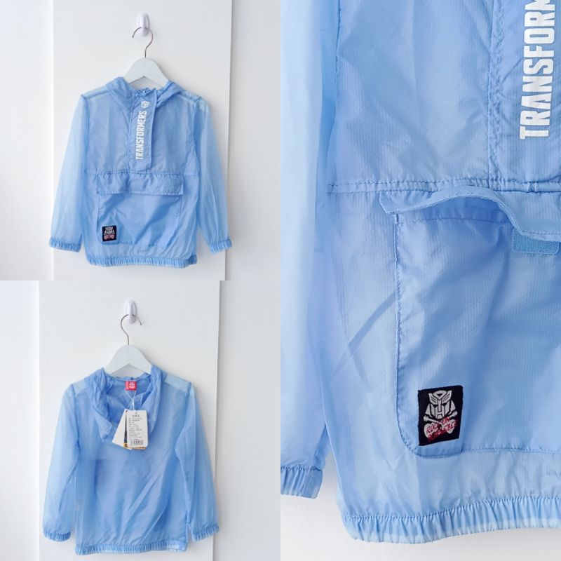 ABH1097 Futurino Jacket Packable Water Resist Cew/Cow-Blue Transformers