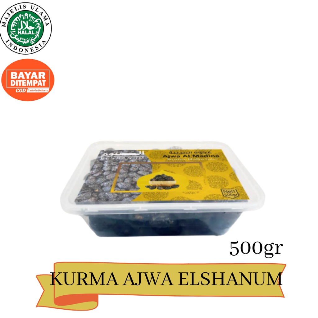 

ORIGINAL KURMA AJWA 500 GR / kurma nabi / KURMA AJWA ALMADINAH / KURMA NABI / AJWA asli madinah