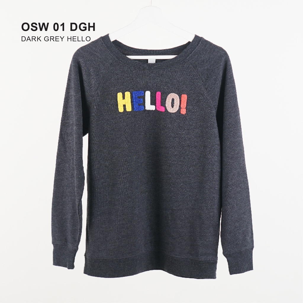 Sweatshirt Wanita- Fleece Relaxed Sweatshirt [OSW 01 GAB 2]-4