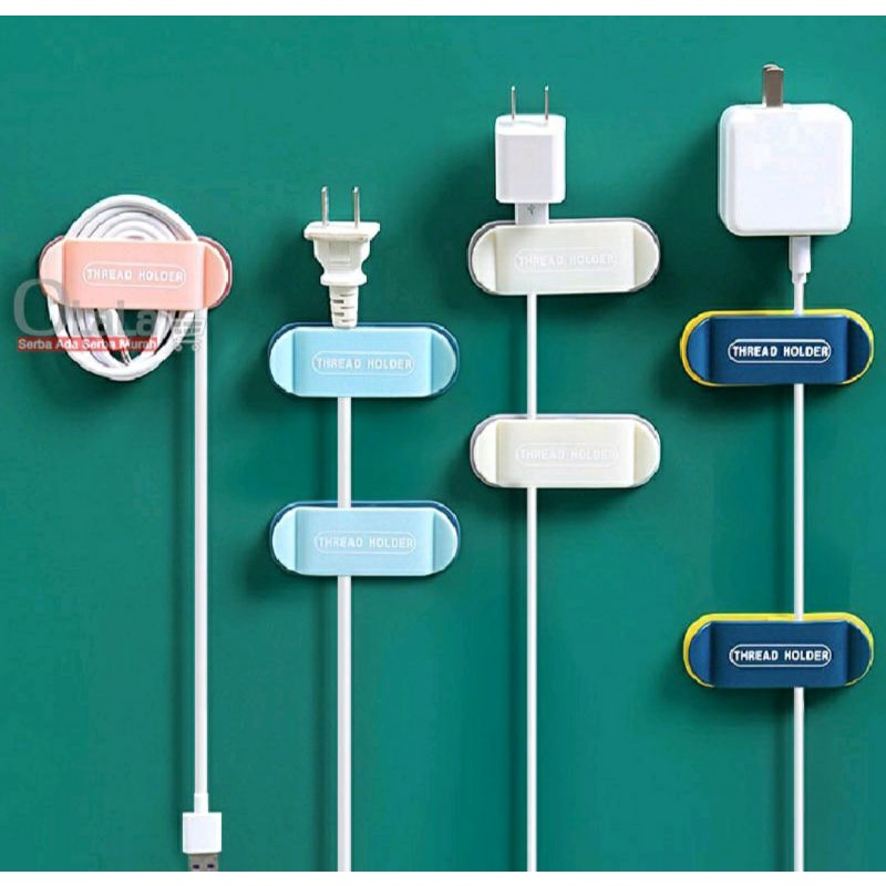 Holder organizer kabel penjepit kabel serbaguna