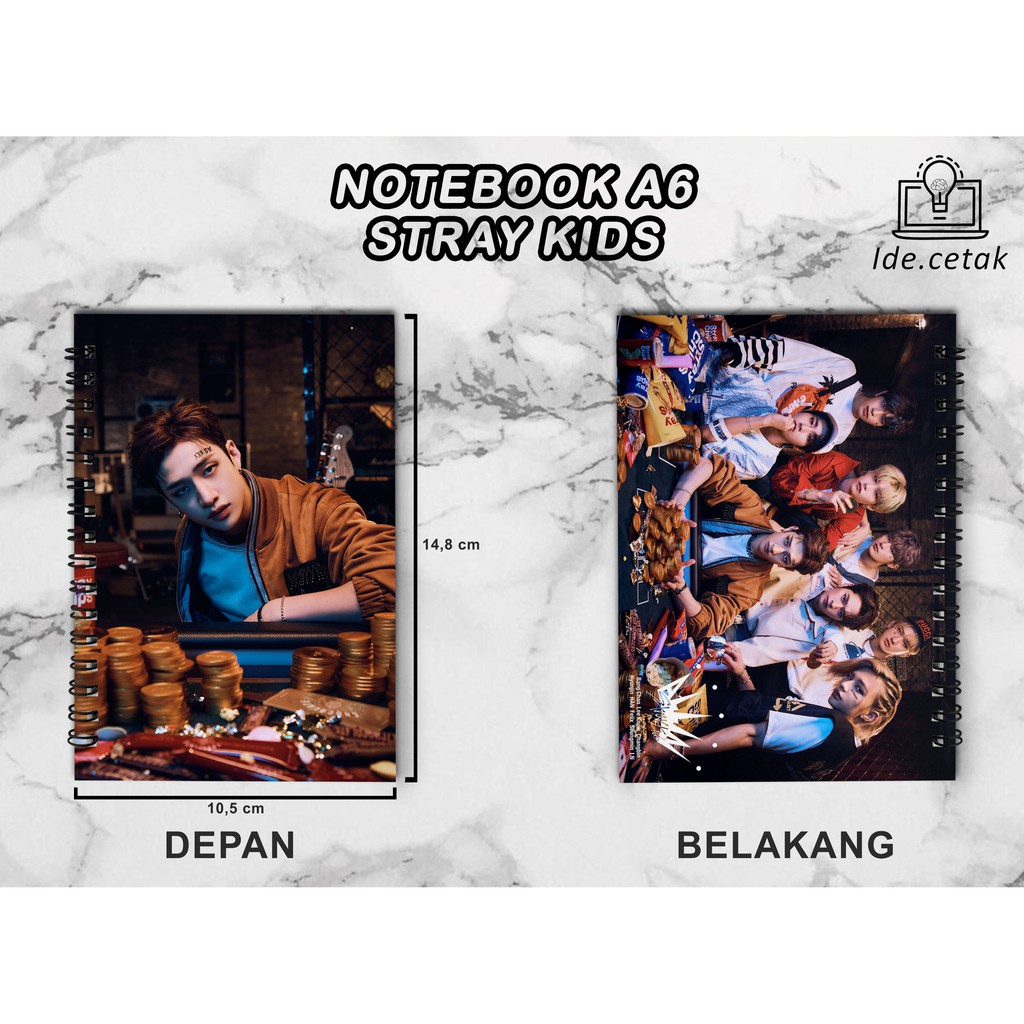 

Notebook STRAY KIDS A6 Unofficial / Buku Catatan / Notes A6 Kpop Murah | BACA DESKRIPSI !! PART1
