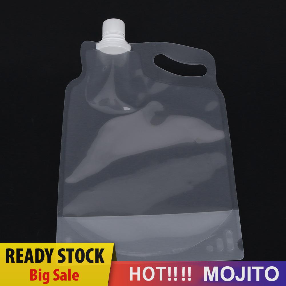 MOJITO Portable 2L Foldable Drinking Water Bag for Outdoor Camping Hiking Riding