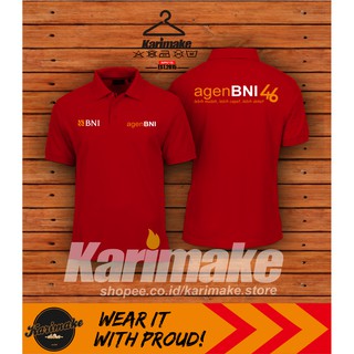  Polo  Shirt Kaos  Polo  Agen  BNI 46 Kaos  Perusahaan 