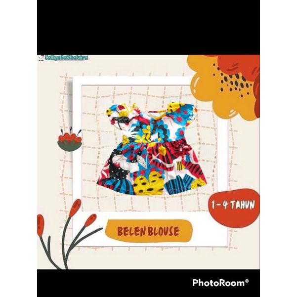 callysta blouse belen size 1-4 tahun