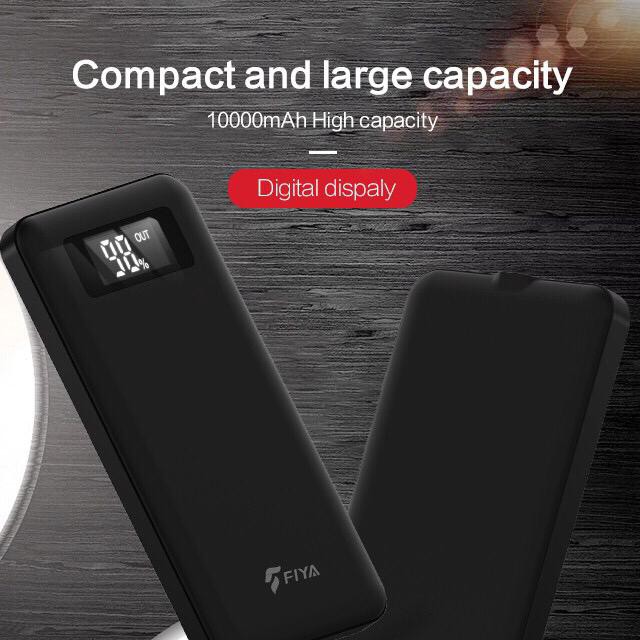 Power Bank Fiya 10000 mAh LED display Original- Powerbank Fiya 10.000 mah cas 10000mah