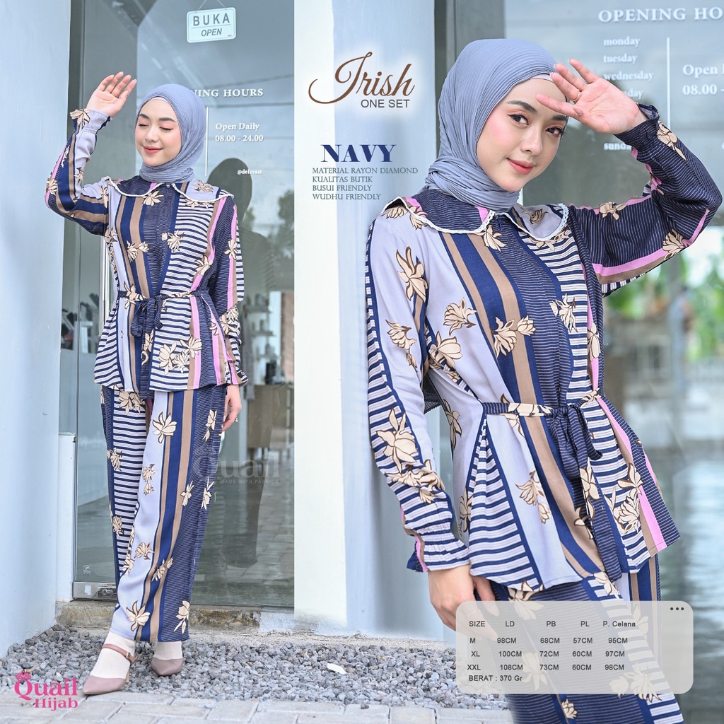 IRISH ONE SET Quail Hijab