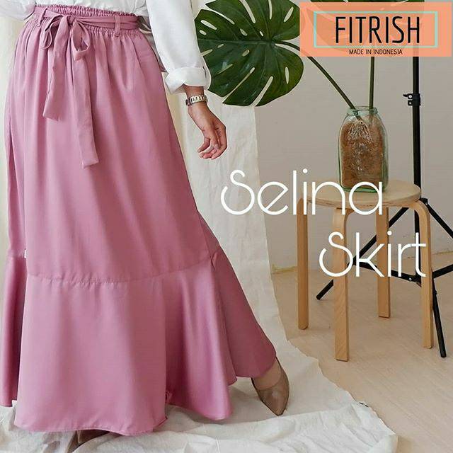 SELINA SKIRT / Rok Panjang Satin