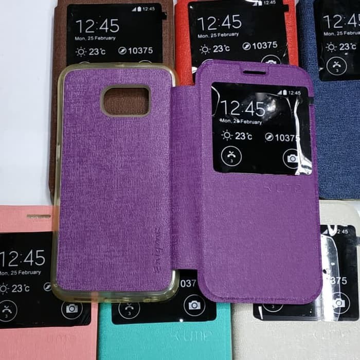 SAMSUNG S6 EDGE / G925 sarung flip cover ume/ sarung model buku