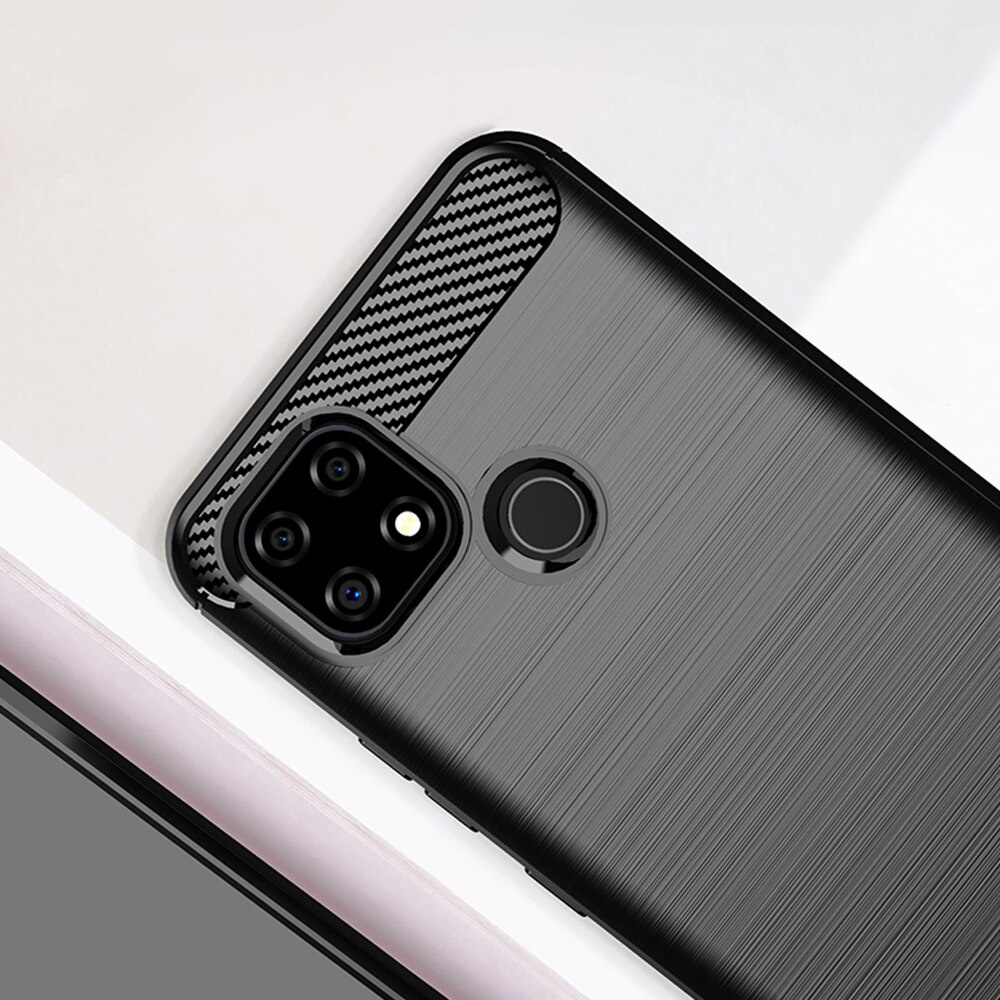 Case Realme C21 Softcase Ipaky Carbon Original